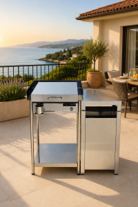 Best grill for a holiday rental apartment by Furlan on a terrace