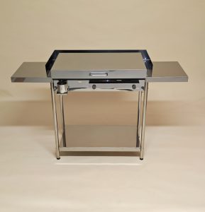 High-quality Furlan gas grill with a steel cooking plate