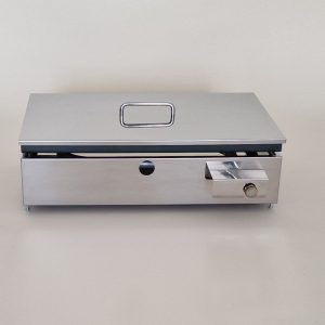 Countertop Gas Grill P600 for Roasting Chestnuts with Stainless Steel Lid – Furlan