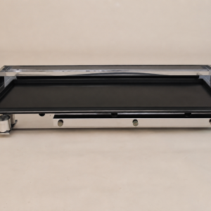 Furlan P1250 PRO gas grill with stainless steel splash guard and heat-retaining rack