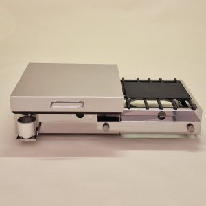 Furlan P450 PRO gas grill with stainless steel lid, 0.25 L oil tray and PK350 PRO cooker