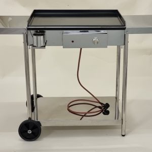 Furlan E600 PRO large electric grill with wheels, shelves and oil tray